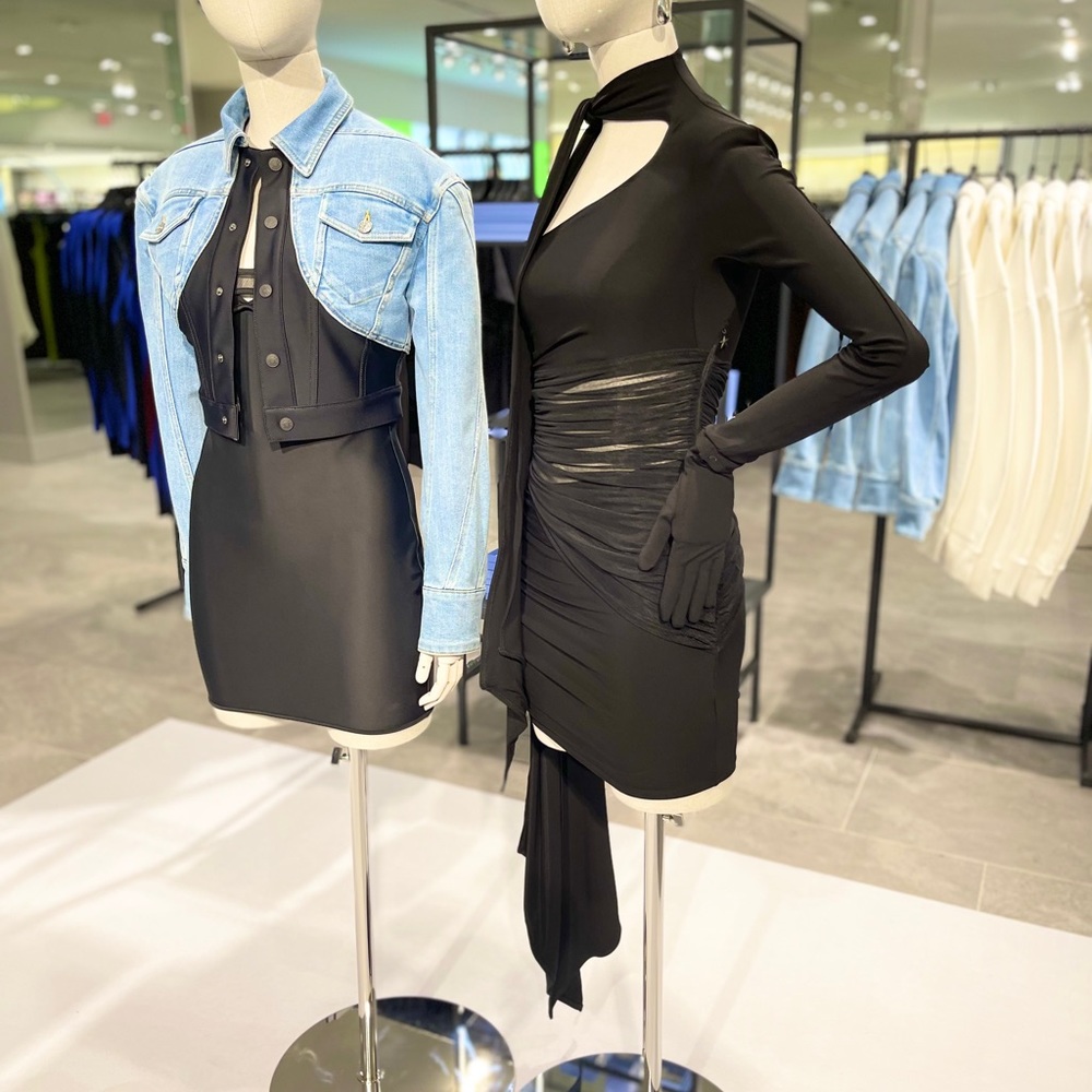 Mugler x HM Black Mesh Dress